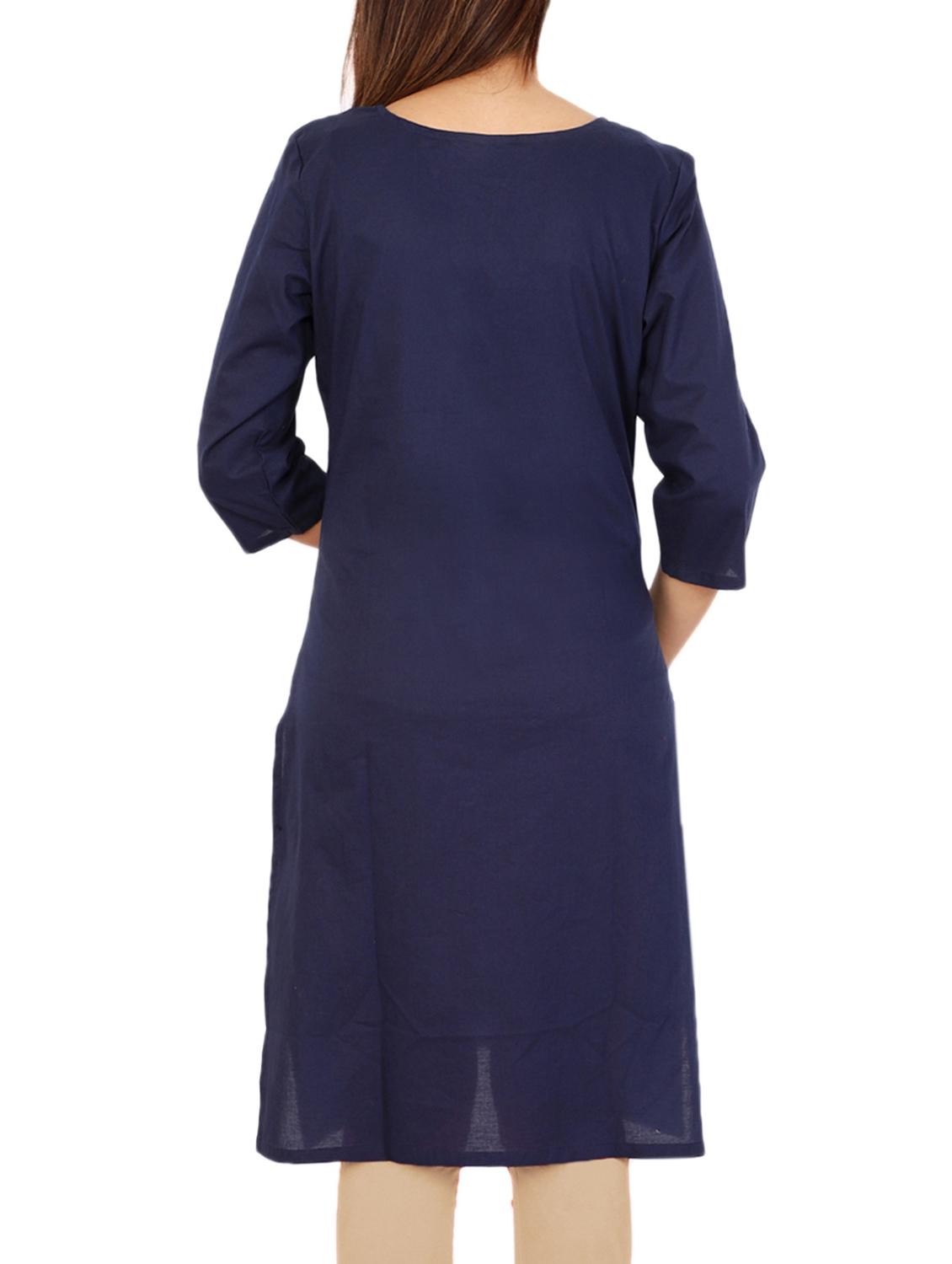 straight Embroidered kurta - 15418143 - Zoom Image - 3
