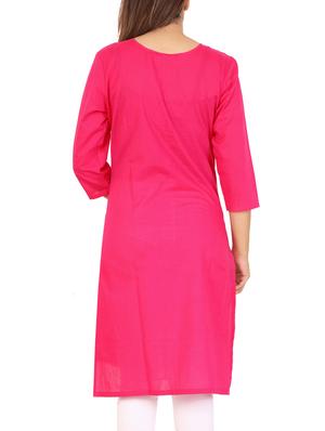 straight Embroidered kurta - 15418146 - Standard Image - 3