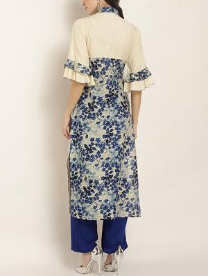 straight printed kurta - 15418413 - Standard Image - 3