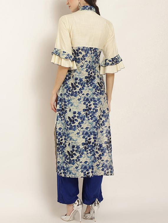straight printed kurta - 15418413 - Zoom Image - 3