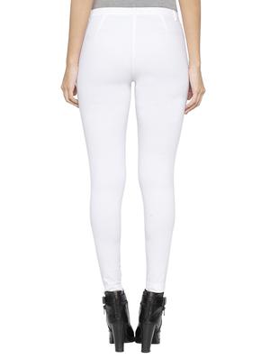 mid waist flat front trouser - 15419115 - Standard Image - 3