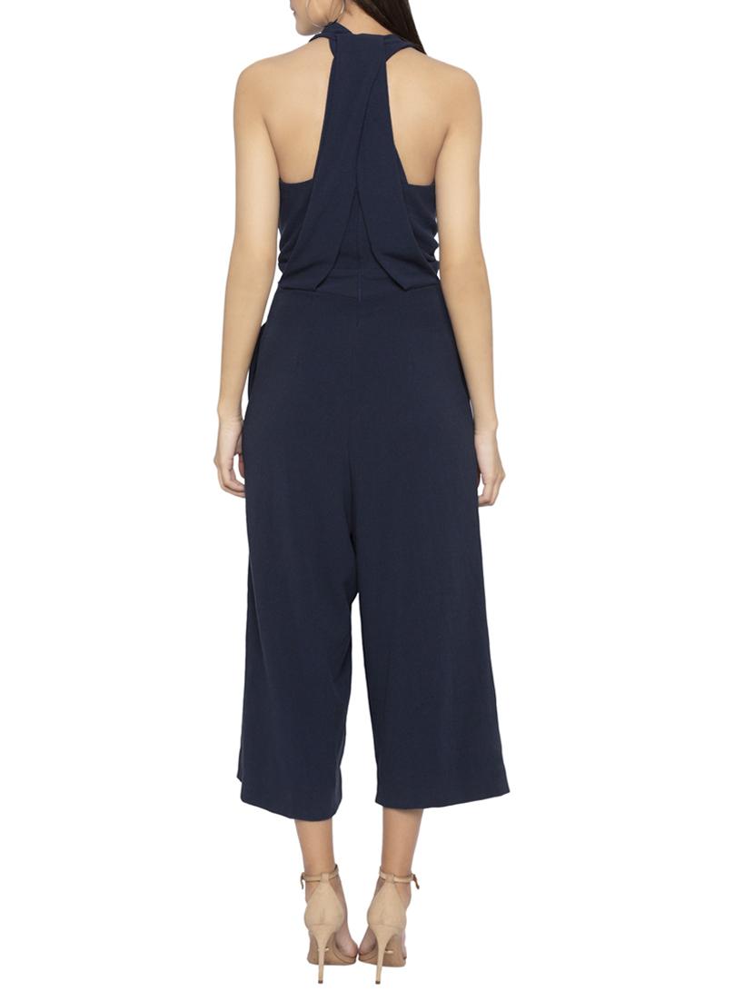 Halter neck 3/4th jumpsuit - 15419152 - Zoom Image - 3