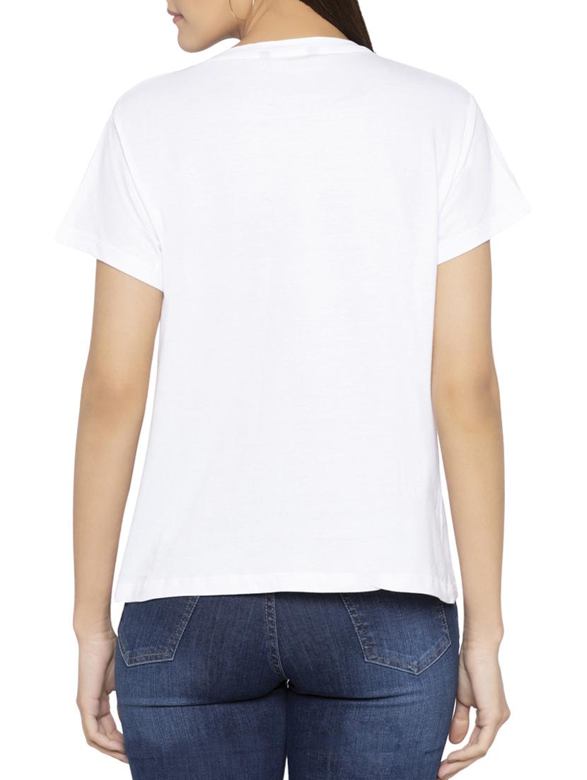 graphic embroidered tee - 15419165 - Zoom Image - 3