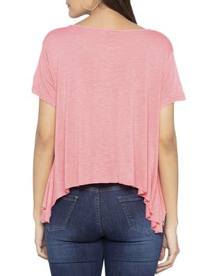 raw hem asymmetric top - 15419202 - Standard Image - 3