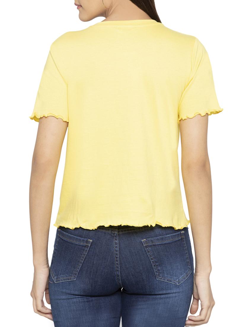 lettuce edge embroidered tee - 15419208 - Zoom Image - 3