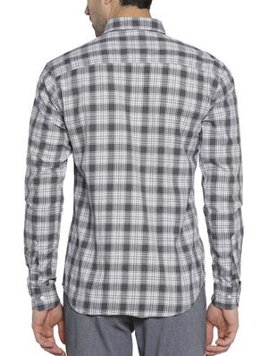 grey cotton casual shirt - 15419465 - Standard Image - 3