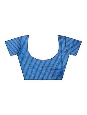 Conversational bordered saree with blouse - 15420166 - Standard Image - 3
