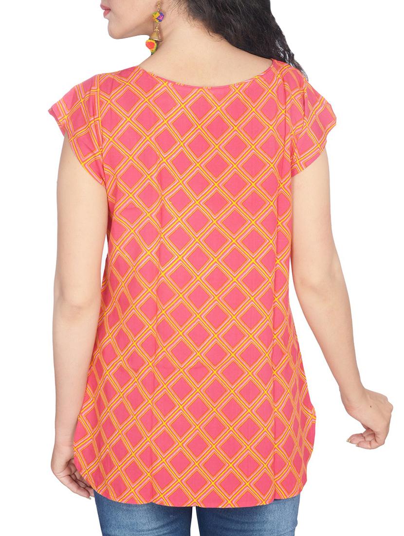 Checkered button detail top - 15420202 - Zoom Image - 3