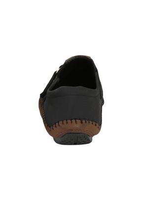 black leatherette slip on sandals - 15420355 - Standard Image - 3