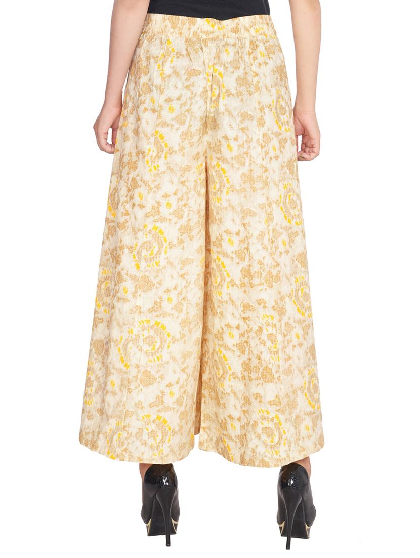 Printed flared palazzo - 15420358 - Zoom Image - 3
