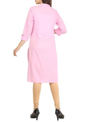 straight placket kurta - 15420410 - Standard Image - 3