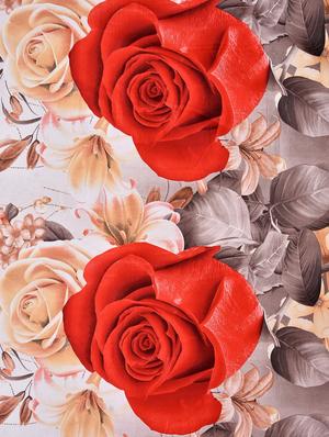144 TC 3D Double Bedsheet with 2 Pillow Covers - 15420615 - Standard Image - 3