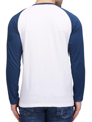white cotton raglan t-shirt - 15420915 - Standard Image - 3
