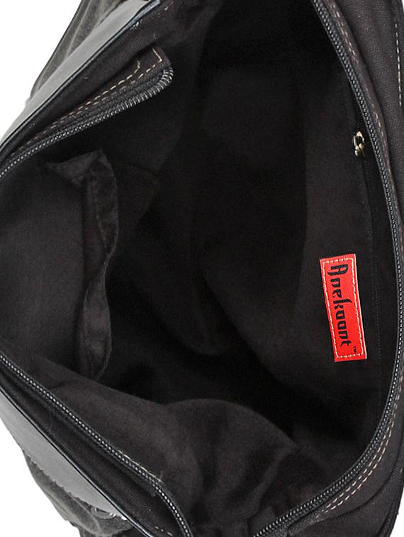 grey canvas regular sling bag - 15421010 - Zoom Image - 3