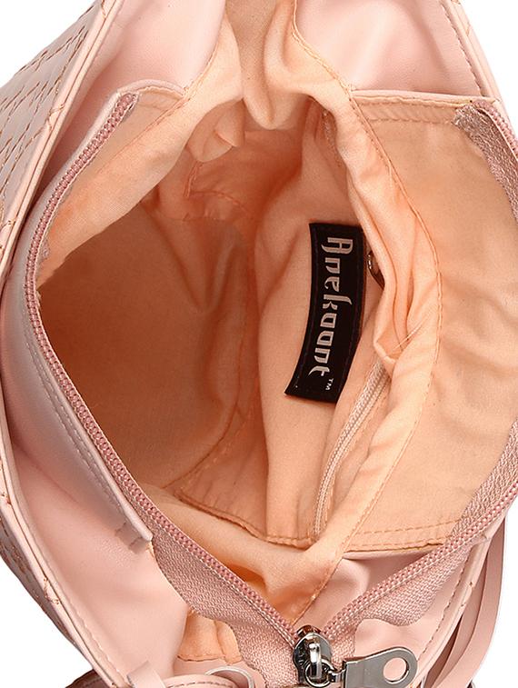 pink leatherette (pu) regular sling bag - 15421020 - Zoom Image - 3