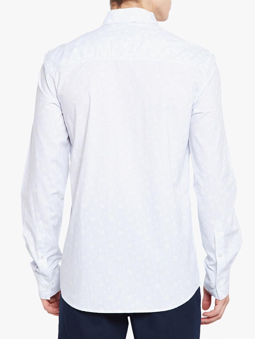 white cotton casual shirt - 15421715 - Zoom Image - 3