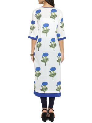 straight printed kurta - 15421760 - Standard Image - 3