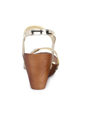 gold back strap wedges - 15425815 - Standard Image - 3