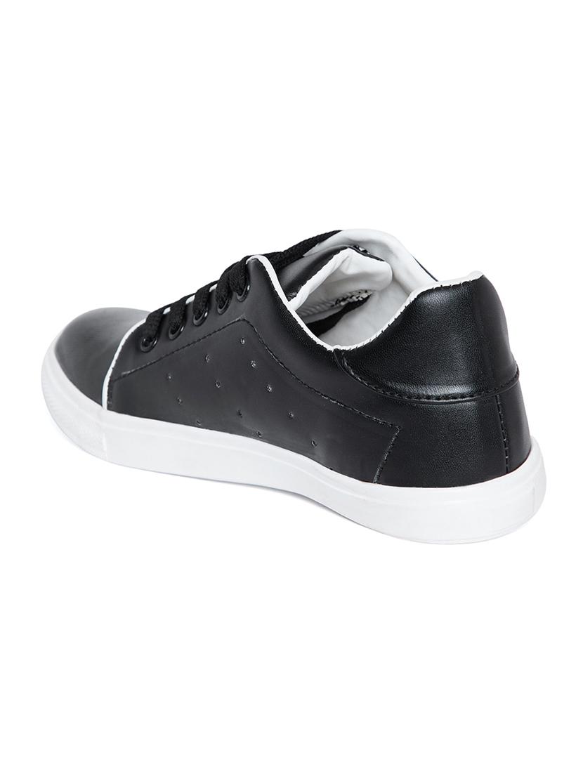 black lace-up sneakers - 15425999 - Zoom Image - 3