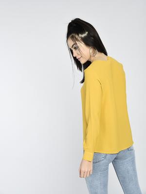 eyelet lace-up long sleeved top - 15426419 - Standard Image - 3