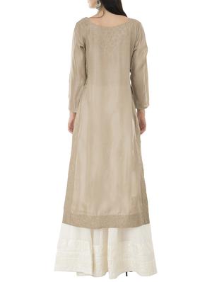 straight embroidered kurta - 15426761 - Standard Image - 3