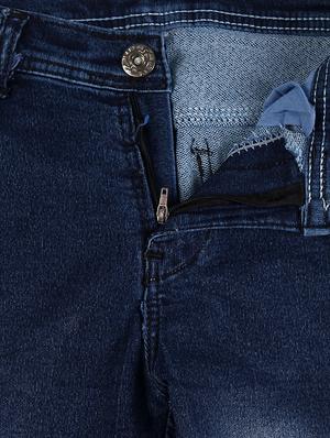 navy blue denim washed jeans - 15427006 - Standard Image - 3