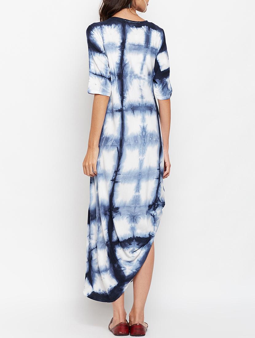 Asymmetric cowl kurta - 15427073 - Zoom Image - 3