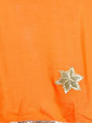 gota patti embellished saree with blouse - 15427175 - Standard Image - 3