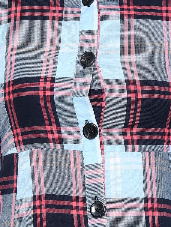 paid a-line shirt dress - 15427516 - Zoom Image - 3