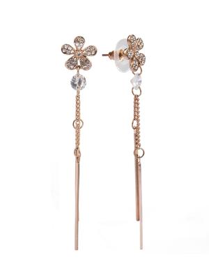 Gold Tone drop earrings - 15427772 - Standard Image - 3