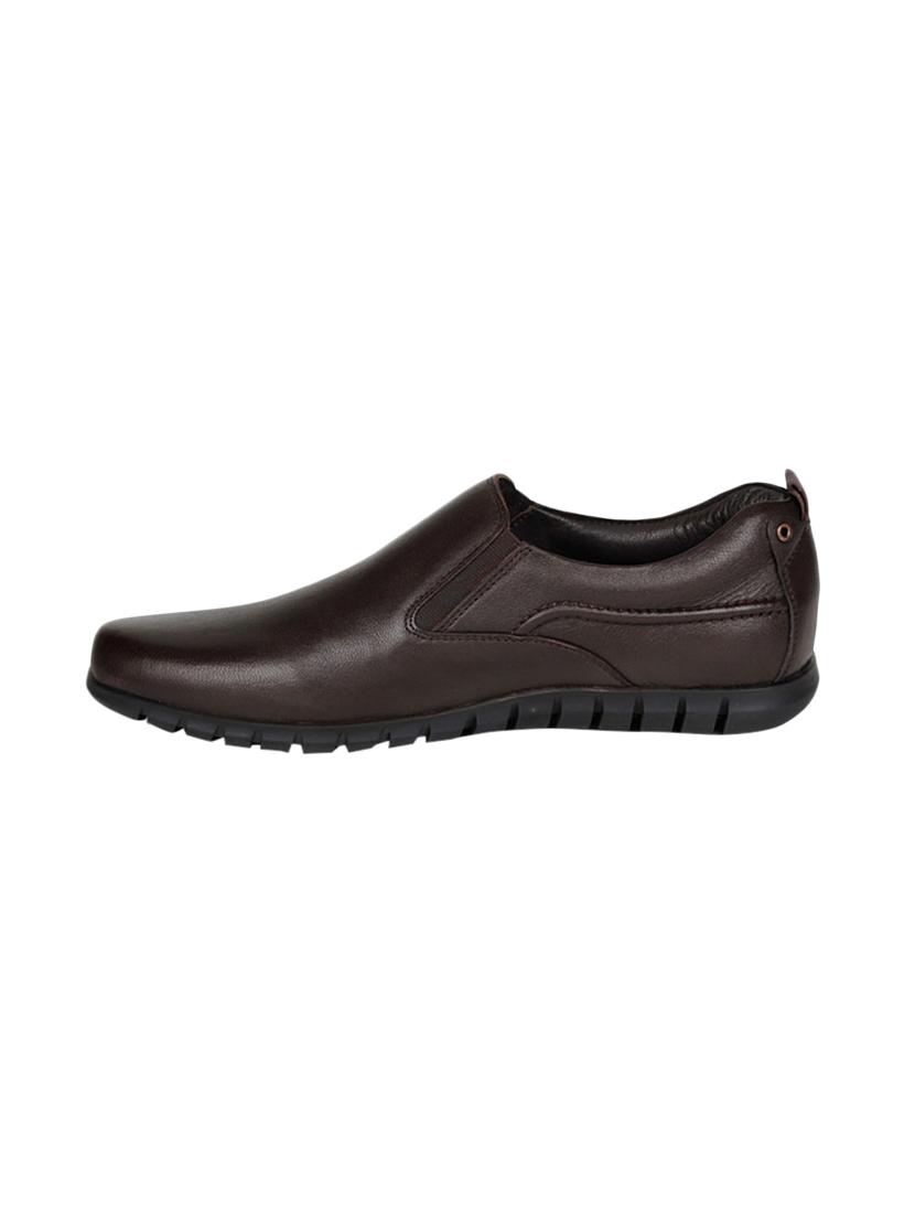 brown Leather formal slip ons - 15428063 - Zoom Image - 3