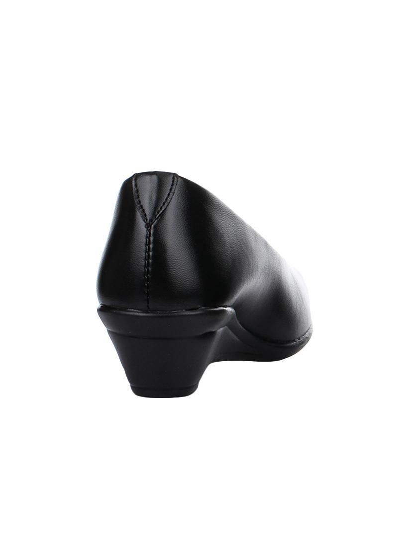 black slip on formal shoes - 15428533 - Zoom Image - 3
