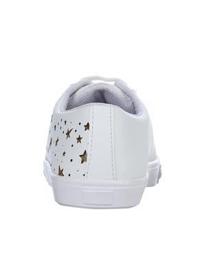 white lace-up sneakers - 15428551 - Standard Image - 3