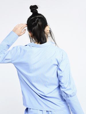 leg o mutton sleeved embroidered shirt - 15428699 - Standard Image - 3