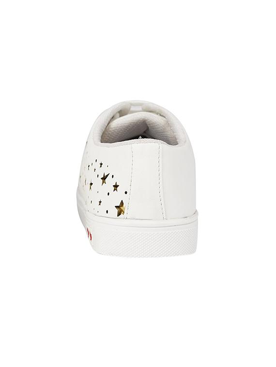 white lace-up sneakers - 15428902 - Zoom Image - 3