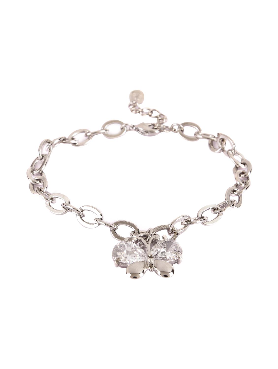 silver metal links bracelet - 15429160 - Zoom Image - 3