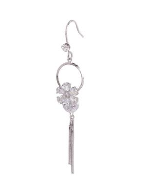 silver metal drop earrings - 15429307 - Standard Image - 3