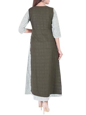 A-line printed kurta - 15429523 - Standard Image - 3