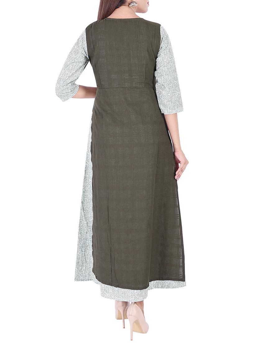 A-line printed kurta - 15429523 - Zoom Image - 3