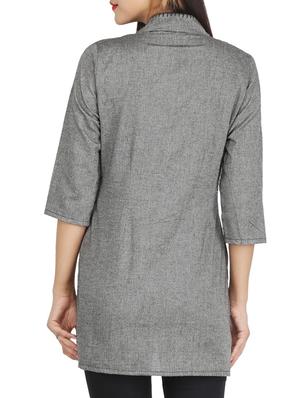 embroidered shirt tunic - 15429671 - Standard Image - 3