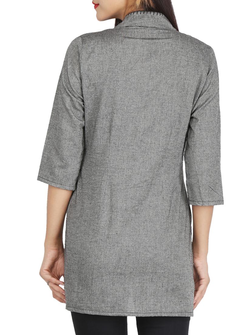 embroidered shirt tunic - 15429671 - Zoom Image - 3