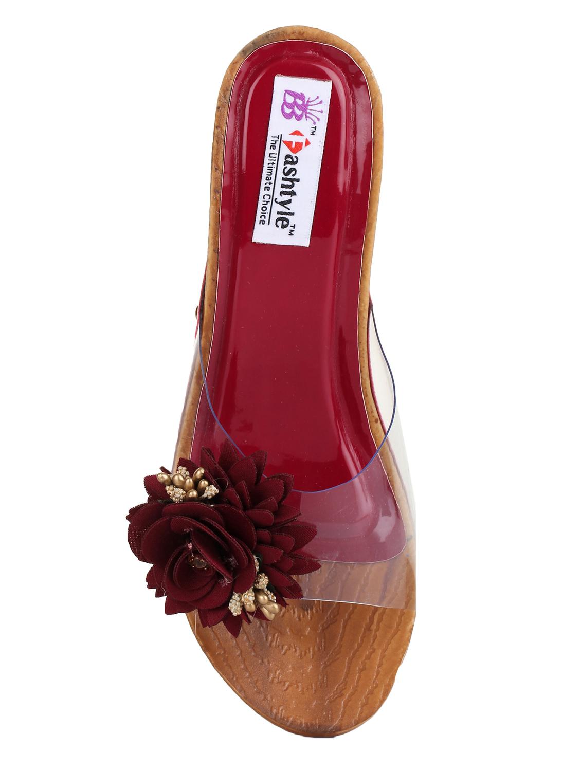 maroon platforms wedges - 15429997 - Zoom Image - 3