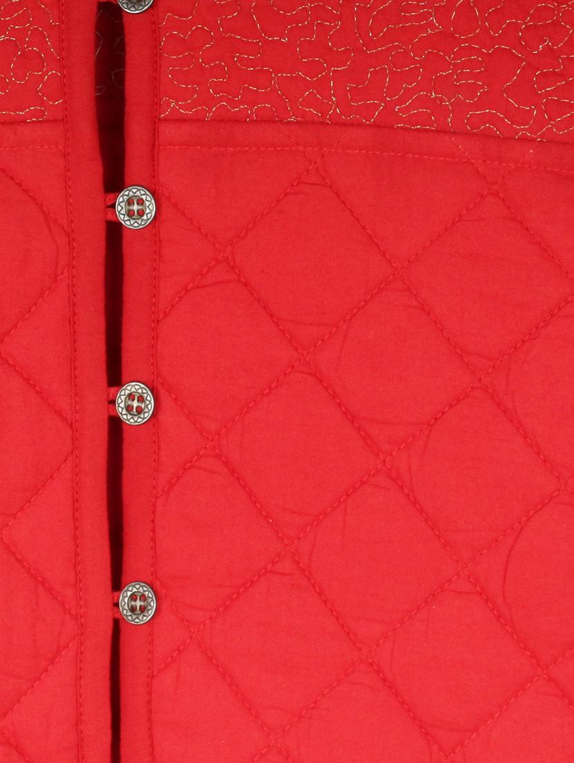 red cotton quilted jacket - 15430203 - Zoom Image - 3