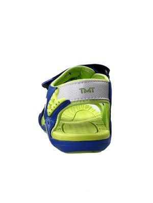 blue leatherette back strap floaters - 15430211 - Standard Image - 3