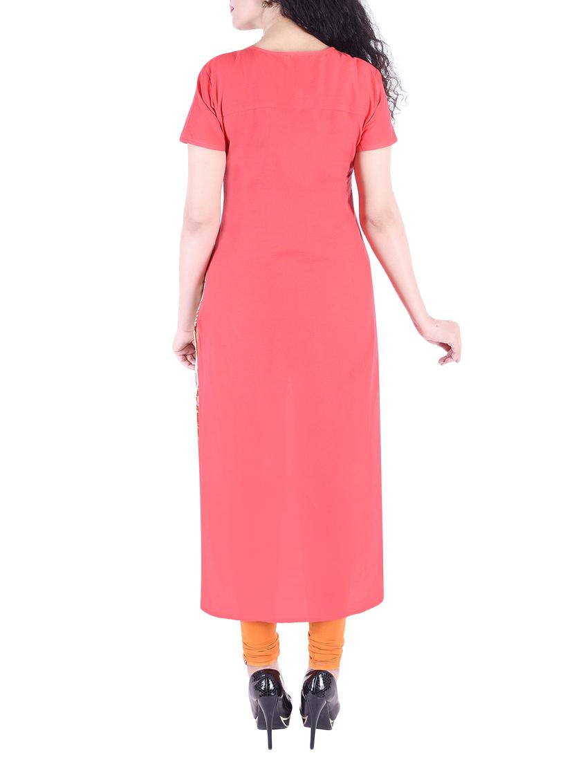Printed straight kurta - 15430399 - Zoom Image - 3