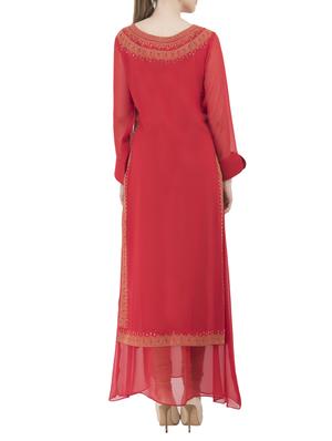 Layered embellished kurta - 15430489 - Standard Image - 3