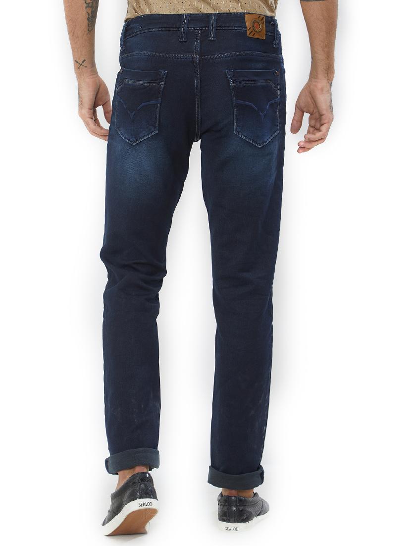 blue cotton washed jeans - 15430590 - Zoom Image - 3