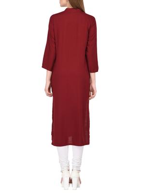straight kurta with tassels - 15430612 - Standard Image - 3
