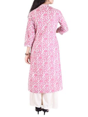a-line dabu print kurta - 15431162 - Standard Image - 3