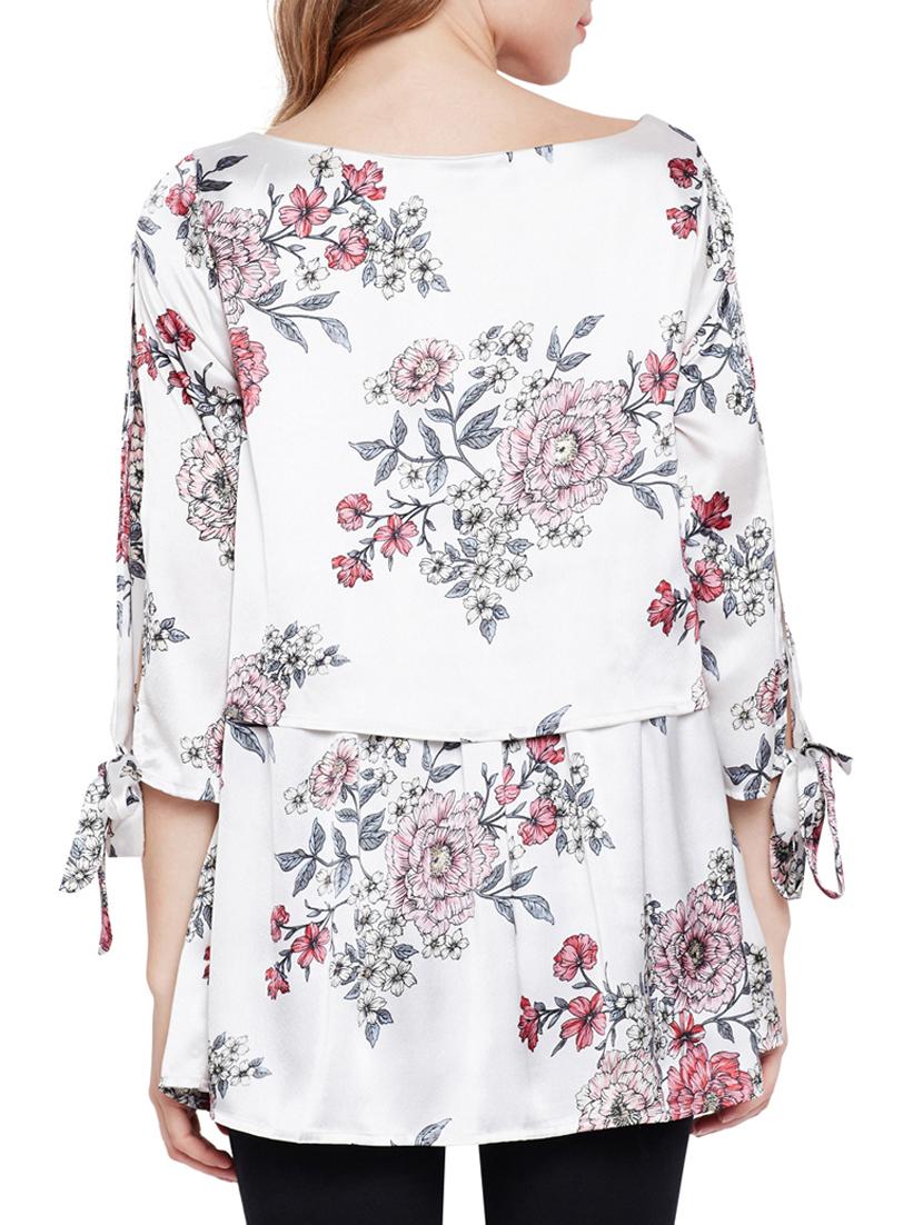 floral layered maternity tunic - 15431231 - Zoom Image - 3